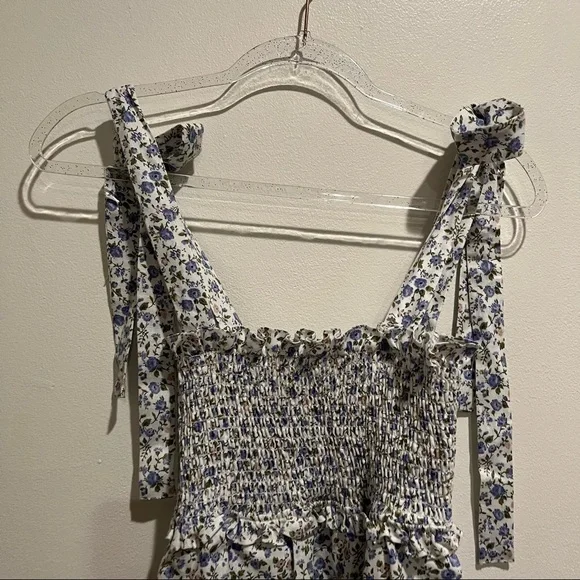 New Reformation Dawson dress in Pixie blue floral Small - Picture 9 of 10